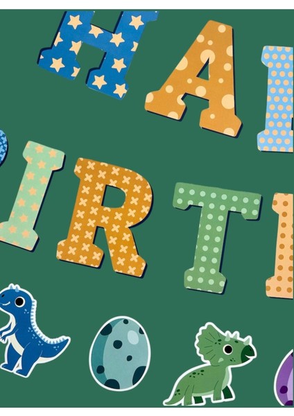 Happy Birthday Banner - Dinazor