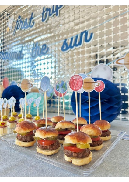 Gezegenler/uzay Cupcake/muffin/pasta Süsü - 15’li
