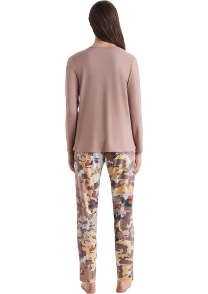 Kadın Kahverengi Pijama Takım C2555 fırsatları