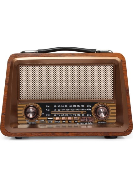 Nostalji Radyo Bluetooth USB Destekli Büyük Boy ve Güçlü Ses modelleri