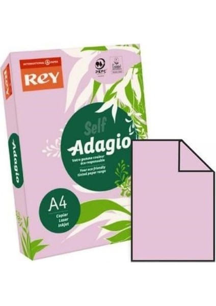 Renkli Fotokopi Kağıdı A4 80 gr 500LÜ Lila - 2 Paket