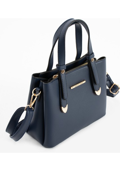 Kadın 4 Bölmeli Gold Aksesuarlı Sade Şık Omuz ve El Çantası indirimleri