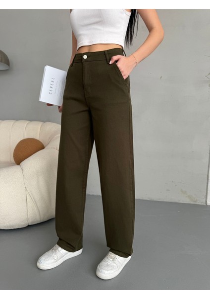 Kadın Yüksek Bel Bol Kesim Baggy Jean modelleri