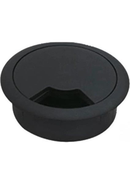 Masa Üstü Kablo Kanalı Deliği Kapağı Siyah Masa Kapağı 6 cm (5 Adet) modelleri