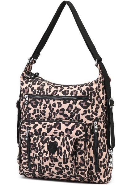 Hem Sırt Hem De Omuz Kadın Çantası Smart Bags 1205 Leopard modelleri