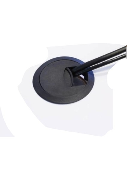 Masa Üstü Kablo Kanalı Deliği Kapağı Siyah Masa Kapağı 6 cm (5 Adet) indirimleri