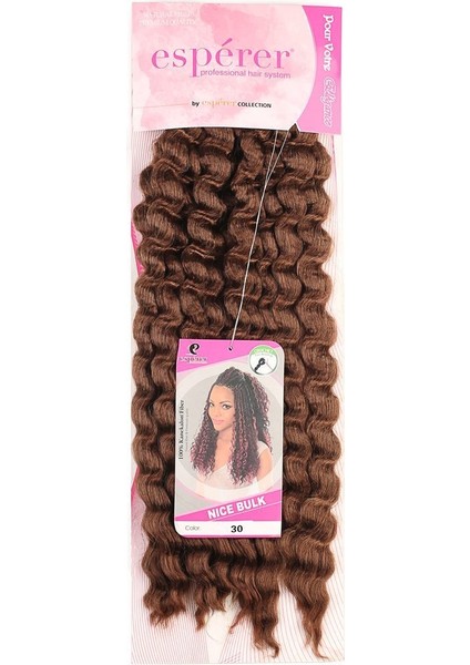 Nice Bulk Afro Su Dalgası Saç / Bakır