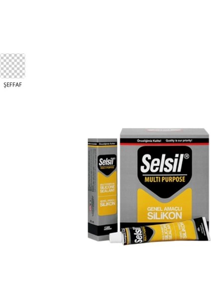 Selsil Genel Amaçlı Tüp Silikon 50 ml Şeffaf fiyatları