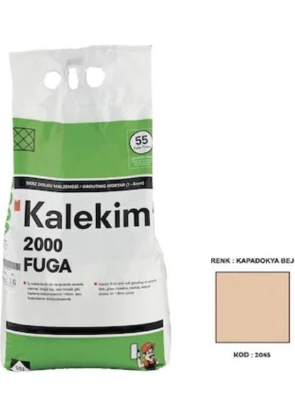 Kalekim Fugaflex Kapadokya Bej 5 kg