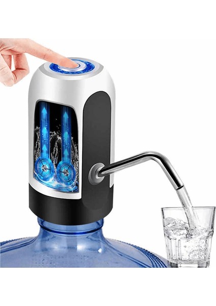 Yeni Nesil Dokunmatik Damacana Su Pompası Şarjlı 1200 Mah ( Lisinya ) modelleri