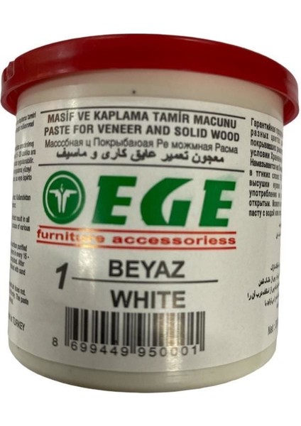 Ege Tamir ve Dolgu Macunu 200 gr Beyaz