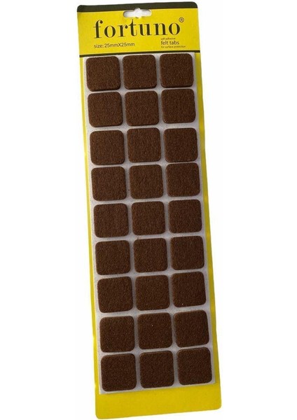 Kaydırmazlık Keçesi Kare 25X25 mm