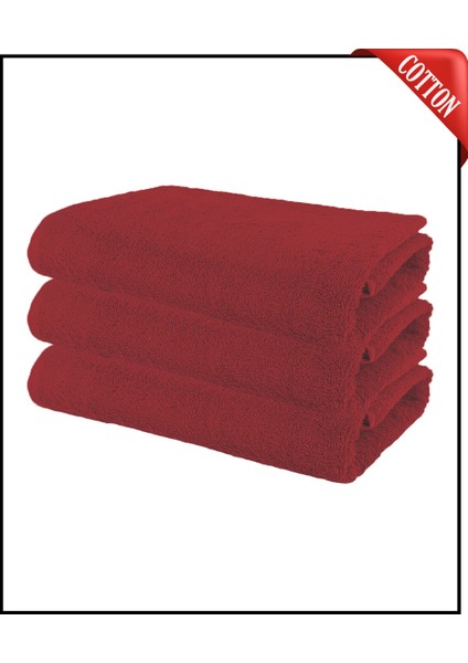 3 Adet Büyük Boy Pamuklu 50 x 90 cm , Fitness Havlusu , Spor Havlusu , Kuaför Havlusu