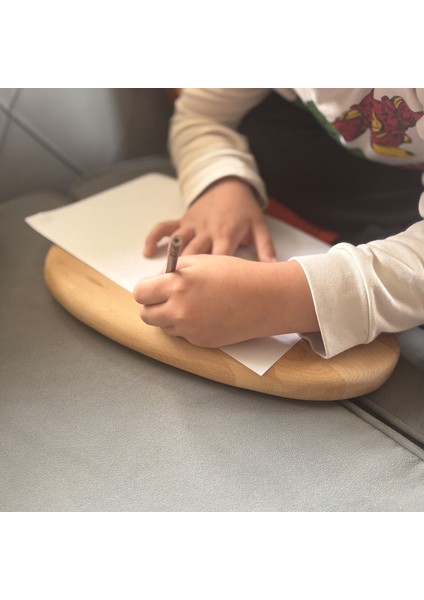 El Yapımı Masif Ahşap Koltuk Arası Sehpa, Koltuk Üstü Kahve Tepsisi; Minimalist Doğal Ahşap Dekoratif Sehpa