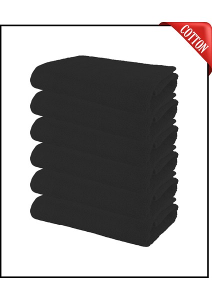 6 Adet Büyük Boy Pamuklu 50 x 90 cm , Fitness Havlusu , Spor Havlusu , Kuaför Havlusu