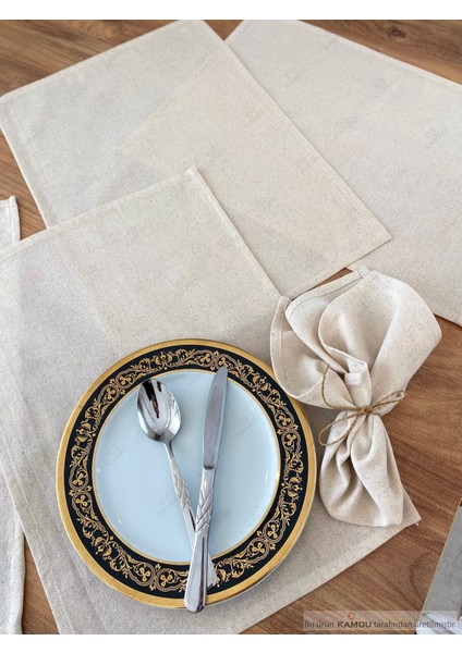 30X30CM 12 Adet %100 Pamuk Keten Runner Sunum Peçetesi, Servis Peçetesi , Amerikan Runner modelleri