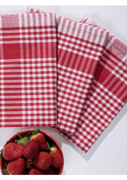 4 Adet Pöti Kareli Kurulama Bezi, 50 x 70 cm Karışık Renk, Beslenme Örtüsü modelleri