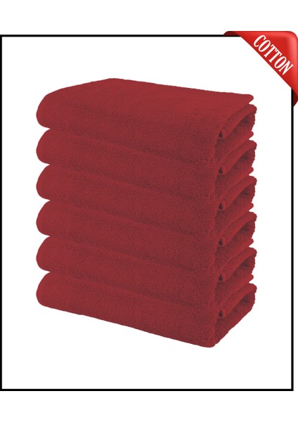 6 Adet Büyük Boy Pamuklu 50 x 90 cm , Fitness Havlusu , Spor Havlusu , Kuaför Havlusu