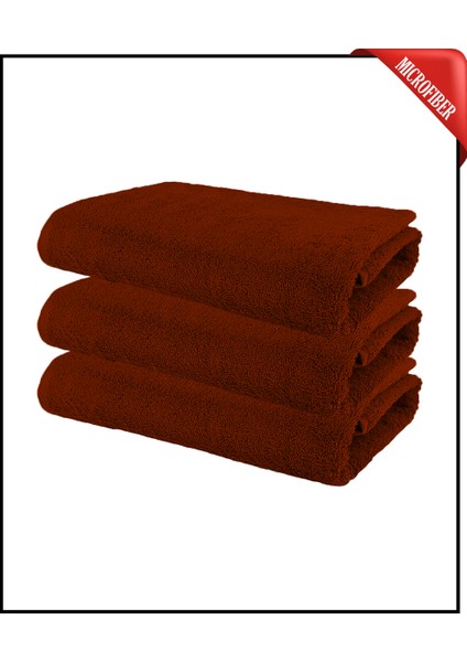3 Adet Büyük Boy Mikrofiber 50 x 90 cm , Fitness Havlusu , Spor Havlusu , Boya Tutmaz Kuaför Havlusu