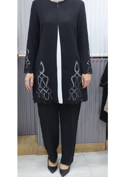 Üçlü Pantolonlu Takım