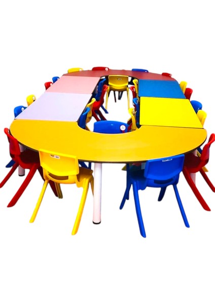 Anaokulu Çocuk Masası Anaokulu-Kreş-Çocuk Masası (6 Parça)