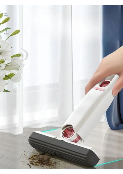 2 Adet Yedek Mini Mop El Mopu Süngerli Yıkanabilir Sıkmalı Pratik Mop Cam Banyo Mutfak