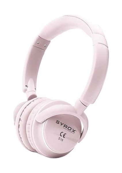 SYROX E-S16 Pro Sporcu Kablosuz Kulaküstü Kulaklık Pembe