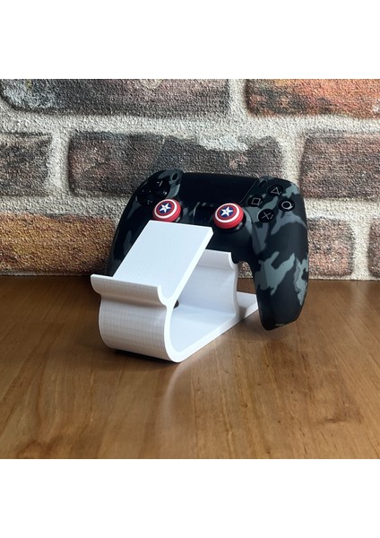 Ps5, Playstation 5 Dualsense ve Xbox Series X|s ile Uyumlu Çift Joystick Standı Tutucu - Beyaz