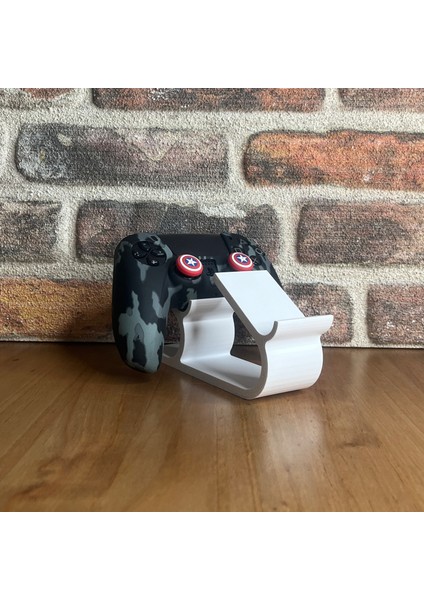 Ps5, Playstation 5 Dualsense ve Xbox Series X|s ile Uyumlu Çift Joystick Standı Tutucu - Beyaz