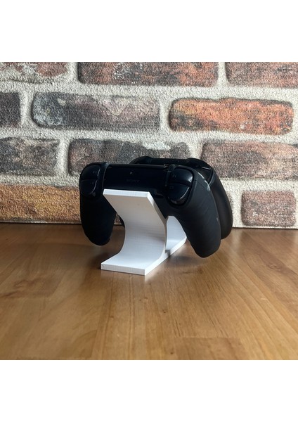 Ps5, Playstation 5 Dualsense ve Xbox Series X|s ile Uyumlu Çift Joystick Standı Tutucu - Beyaz