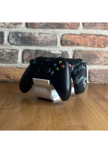 Ps5, Playstation 5 Dualsense ve Xbox Series X|s ile Uyumlu Çift Joystick Standı Tutucu - Beyaz