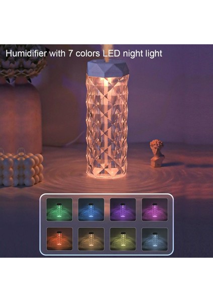 Hava Nemlendirici Taşınabilir Buhar Makinesi Ultrasonik Hava Nemlendirici Aroma Difüzörü H2O TP-1023