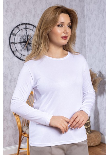 Kadın Badi Yuvarlak Yaka Sade Düz Body 6503 fırsatları