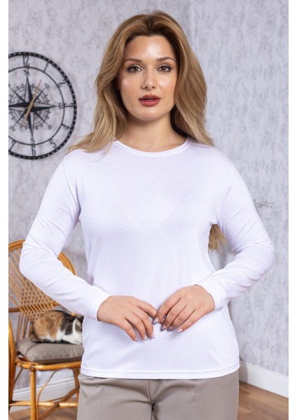 Kadın Badi Yuvarlak Yaka Sade Düz Body 6503 modelleri
