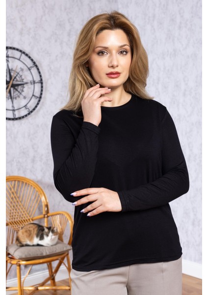 Kadın Badi Yuvarlak Yaka Sade Düz Body 6503 modelleri