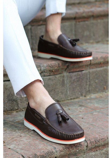 Roger Kahverengi Cilt Garantili Erkek Günlük Klasik Casual Rahat Ortopedik Ayakkabı ROGER-9168 fiyatları