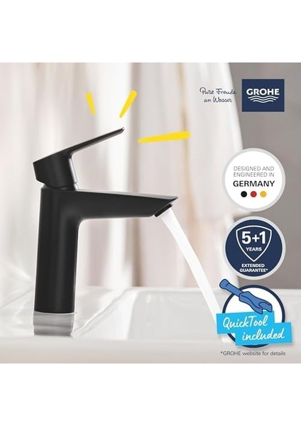 Start Quickfix Lavabo Bataryası | M-Boyut | Su Tasarruflu | Mat Siyah | 235752432 modelleri