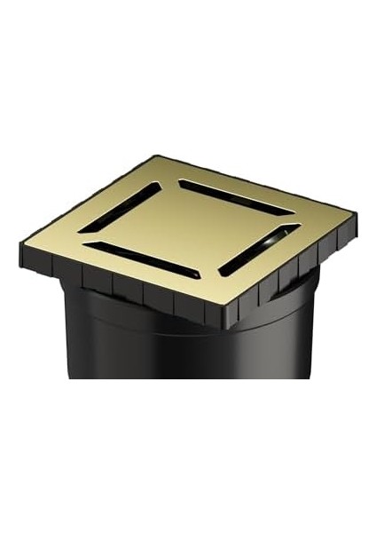 V-Flow Kare 5607325 Yalıtımlı Duş Kanalı Alttan Çıkışlı Dk 800 Kapak Parlak Altın fiyatları