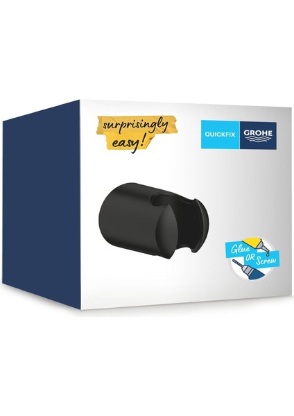 Vitalio Universal El Duşu Askısı | Duş Başlığı Tutucu | Sabit | Mat Siyah | 279582430