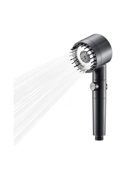Masajlı Çok Fonksiyonlu Ayarlanabilir Duş Başlığı El Duşu 3 Modlu Ayarlanabilir Duş Başlığı,masajlı 3 Fonksiyonlu El Duş, Handshower (Gri) modelleri