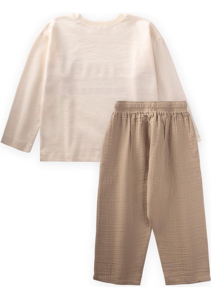 Brave Çizgili Mevsimlik Takım 2-8 Yaş Ekru fiyatları