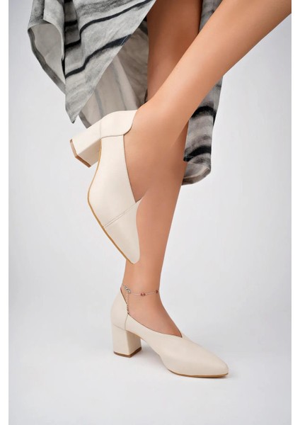 Hakiki Deri Kadın Topuklu Deri Ayakkabı TRC71-0865 fiyatları