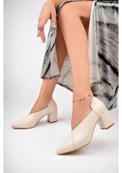 Hakiki Deri Kadın Topuklu Deri Ayakkabı TRC71-0865 modelleri