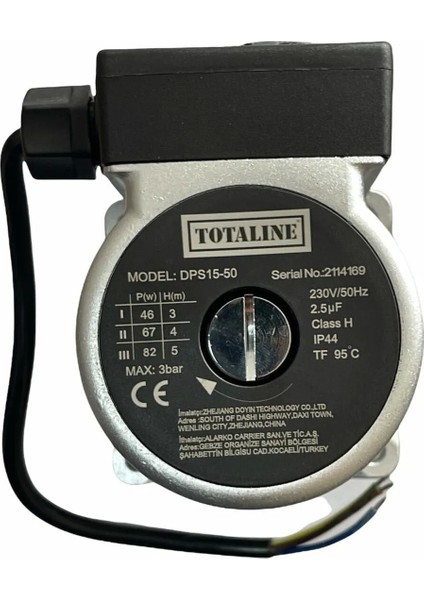 Kombi Pompası Totaline 15/5 Wilo Uyumlu SP20