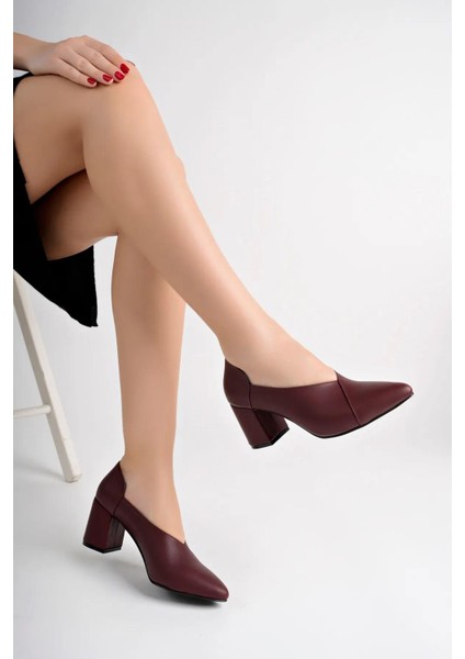Deri Kadın Topuklu Deri Ayakkabı TRC71-0865