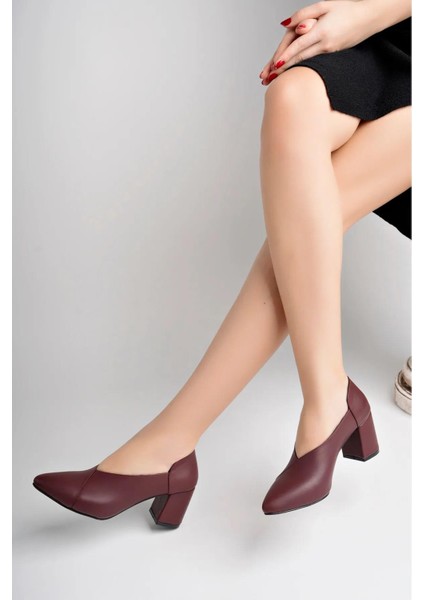 Deri Kadın Topuklu Deri Ayakkabı TRC71-0865 modelleri