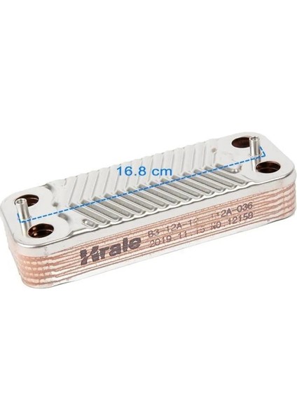 Plaka Eşanjör Önaysan 12 Plaka Aırfel Eco5 Luna5 Yeni Baymak 160 mm