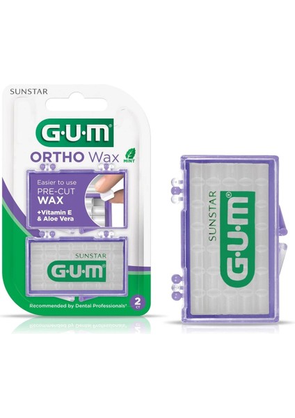 Ortho Wax Sunstar Easier To Use Pre-Cut Vitamin E Aloe Vera