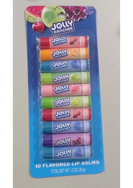 10 Flavored Lip Balms 34 gr