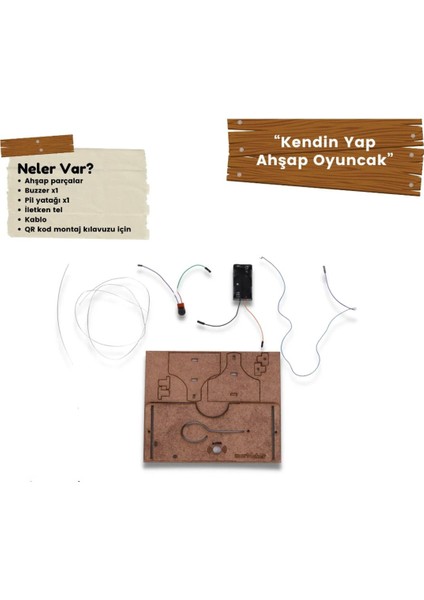 Cızzz Devre Kendin Yap Ahşap Oyuncak Stem-A Eğitimi Seti